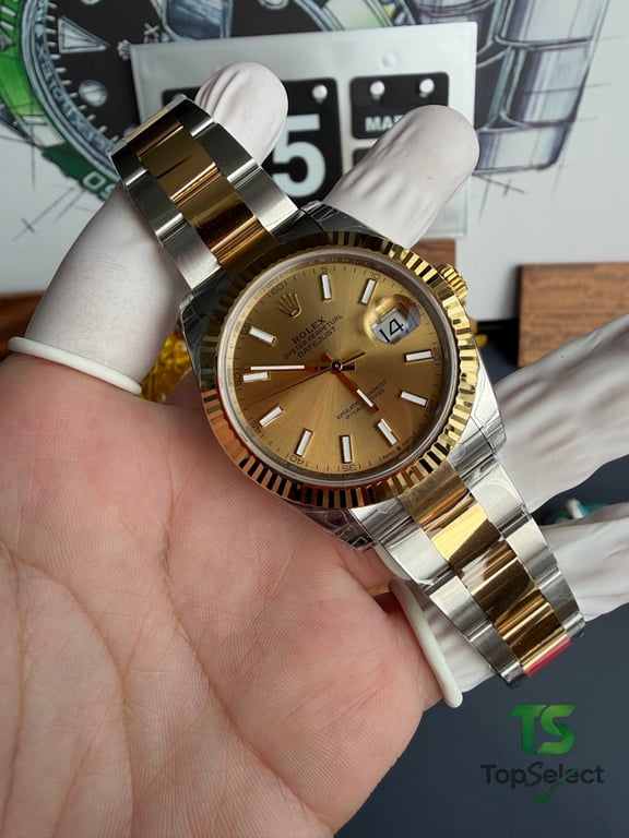Rolex Datejust Champagne Dial Two-Tone - 18