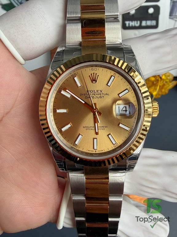 Rolex Datejust Champagne Dial Two-Tone - 4