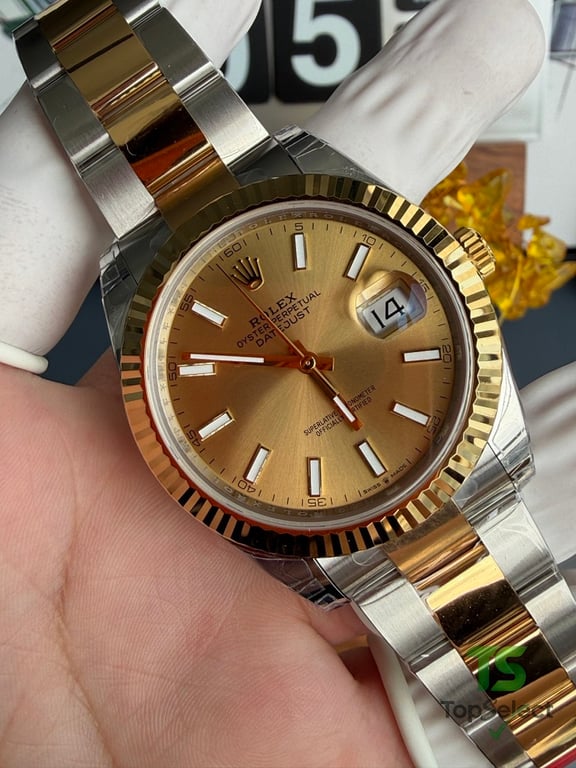 Rolex Datejust Champagne Dial Two-Tone - 6