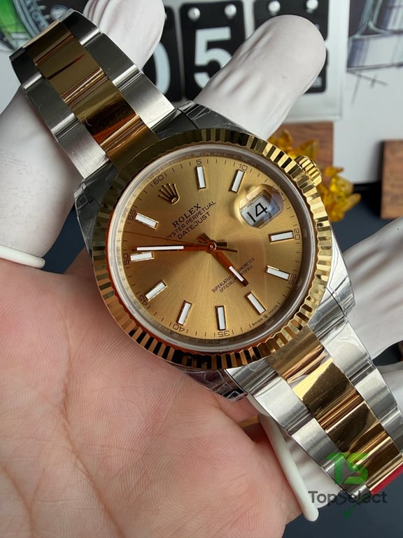 Rolex Datejust Champagne Dial Two-Tone - 8