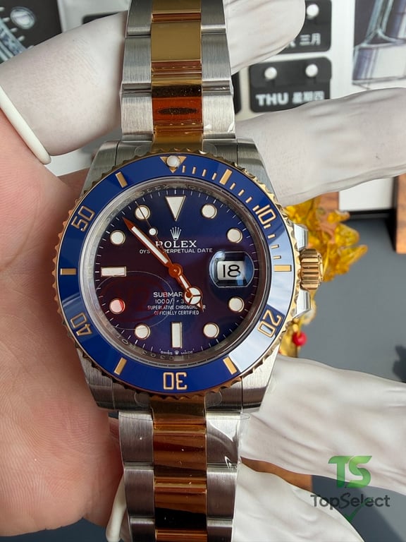 Rolex Submariner Date Blue Gold - 6