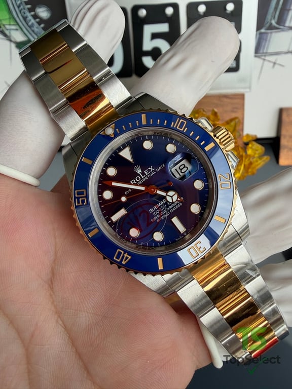 Rolex Submariner Date Blue Gold - 7