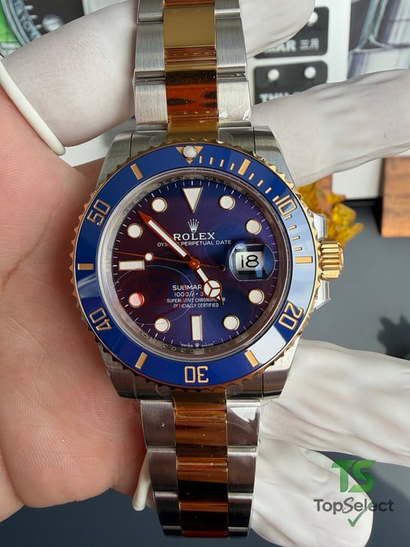 Rolex Submariner Date Blue Gold - 8