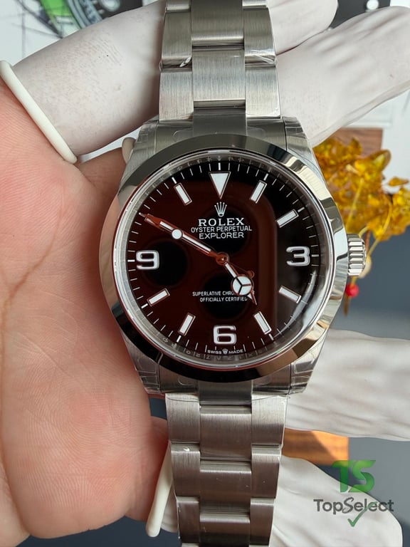 Rolex Explorer 40mm Black Dial Steel - 12