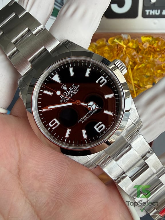 Rolex Explorer 40mm Black Dial Steel - 8