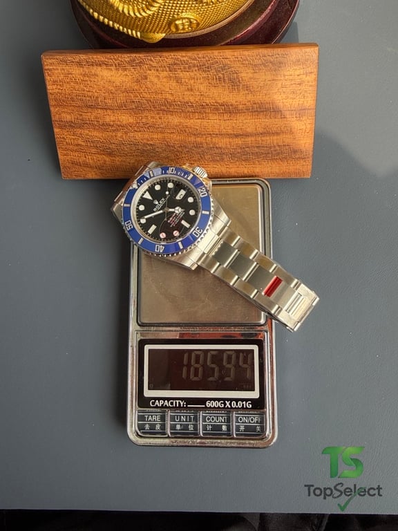 Rolex Submarine Date Blue Bezel Black Dial - 11