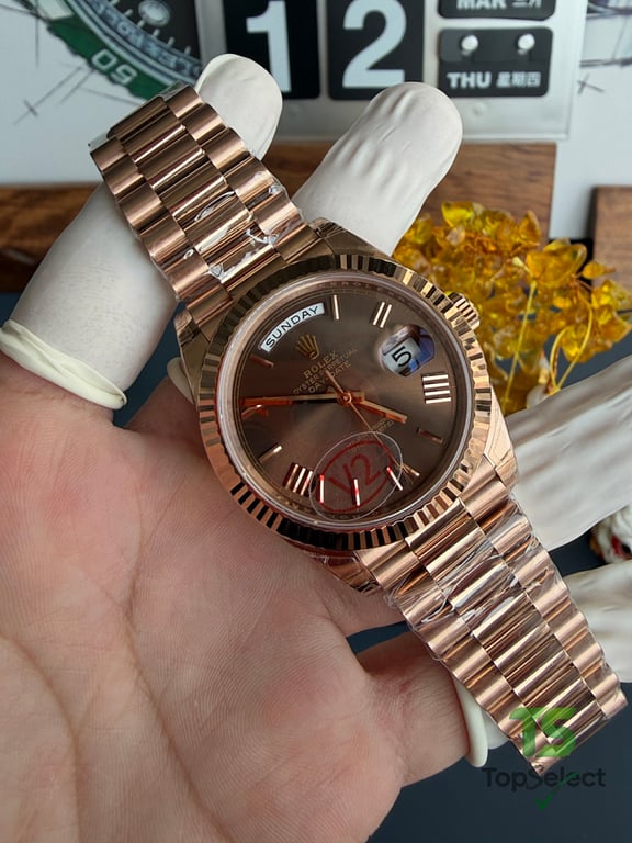 Rolex Day-Date Rose Gold Coffee Dial - 2