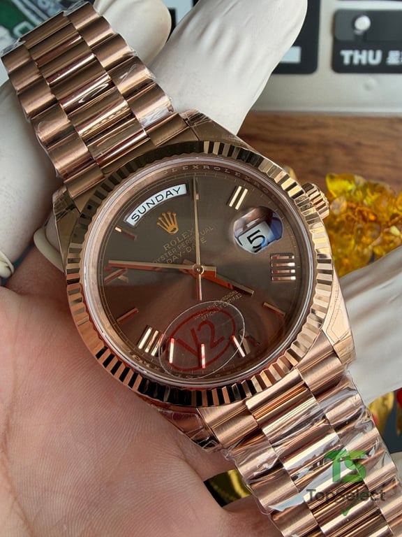 Rolex Day-Date Rose Gold Coffee Dial - 16