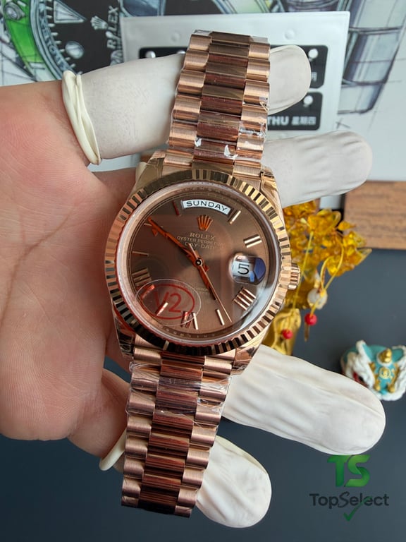 Rolex Day-Date Rose Gold Coffee Dial - 17