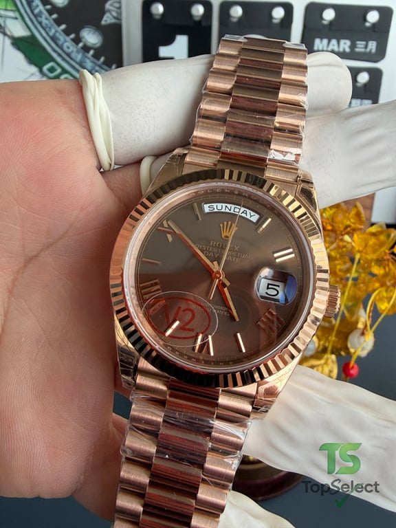 Rolex Day-Date Rose Gold Coffee Dial - 22