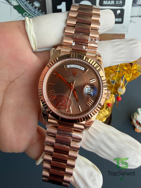 Rolex Day-Date Rose Gold Coffee Dial - 5