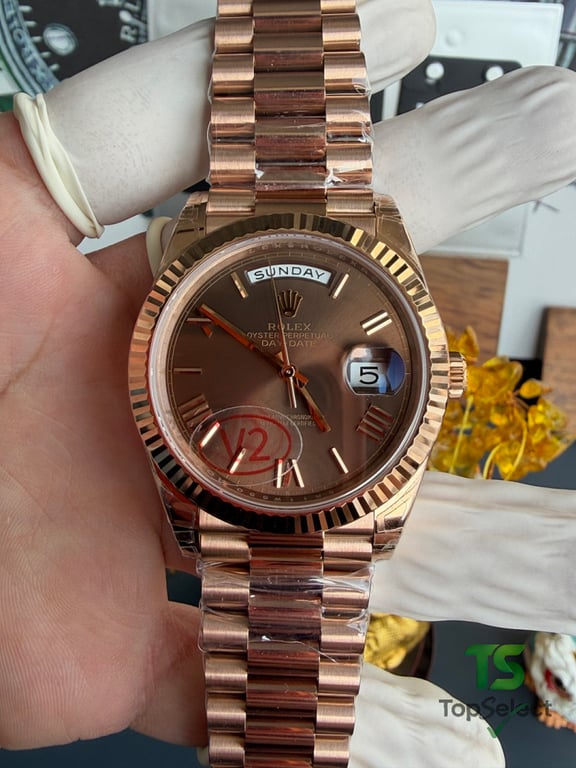Rolex Day-Date Rose Gold Coffee Dial - 6