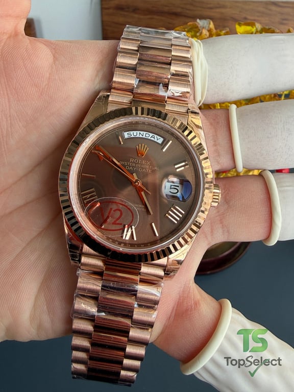 Rolex Day-Date Rose Gold Coffee Dial - 7