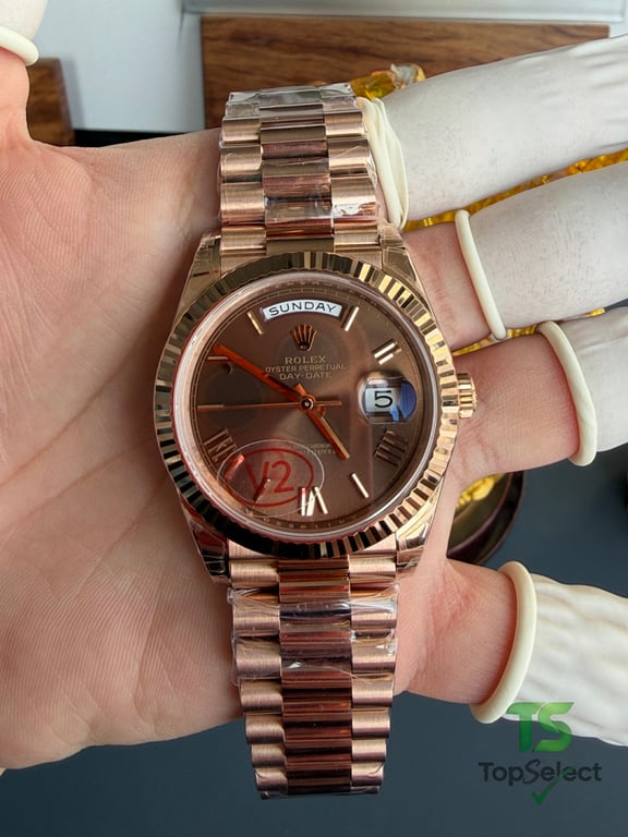 Rolex Day-Date Rose Gold Coffee Dial - 8