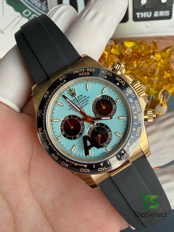Rolex Daytona Tiffany Blue Gold - 5