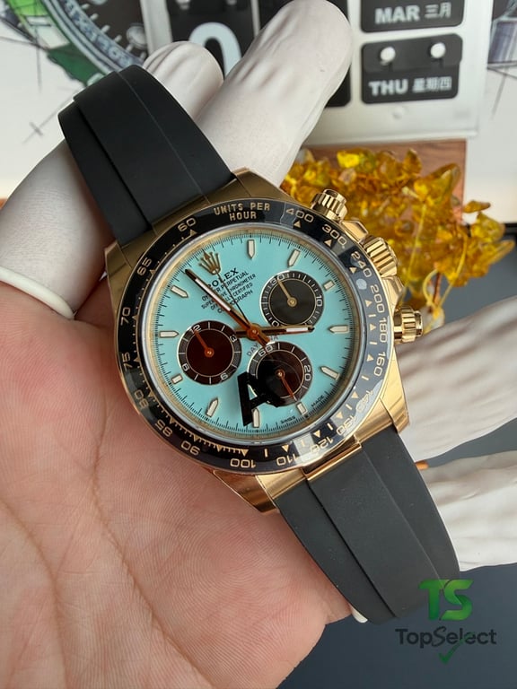 Rolex Daytona Tiffany Blue Gold - 8