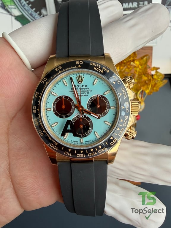 Rolex Daytona Tiffany Blue Gold - 9