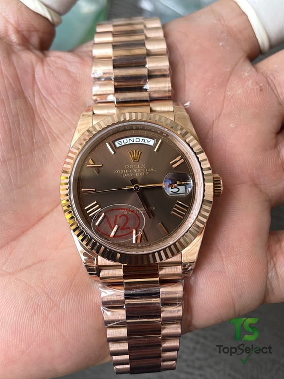 Rolex Day-Date Rose Gold Chocolate Dial - 13
