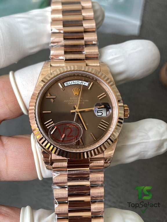 Rolex Day-Date Rose Gold Chocolate Dial - 7