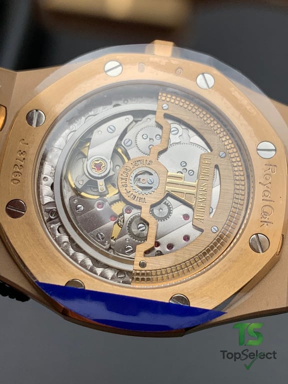 Audemars Piguet Royal Oak 15202 Rose Gold Blue Dial - 3