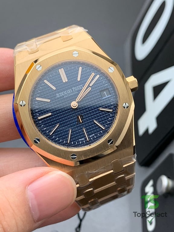 Audemars Piguet Royal Oak 15202 Rose Gold Blue Dial - 2