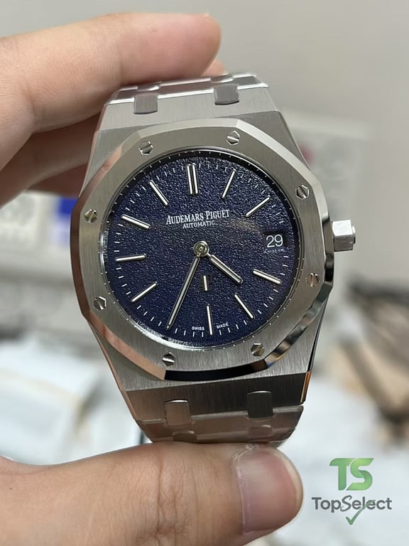 Audemars Piguet Royal Oak 16202 Grained Blue Dial - 4