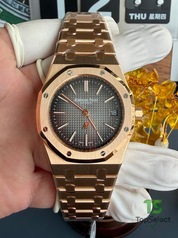 Audemars Piguet Royal Oak 16202 Rose Gold Grey Dial - 11