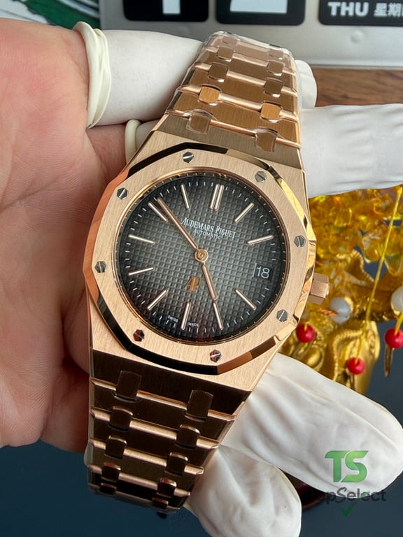 Audemars Piguet Royal Oak 16202 Rose Gold Grey Dial - 18