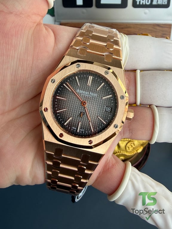 Audemars Piguet Royal Oak 16202 Rose Gold Grey Dial - 5