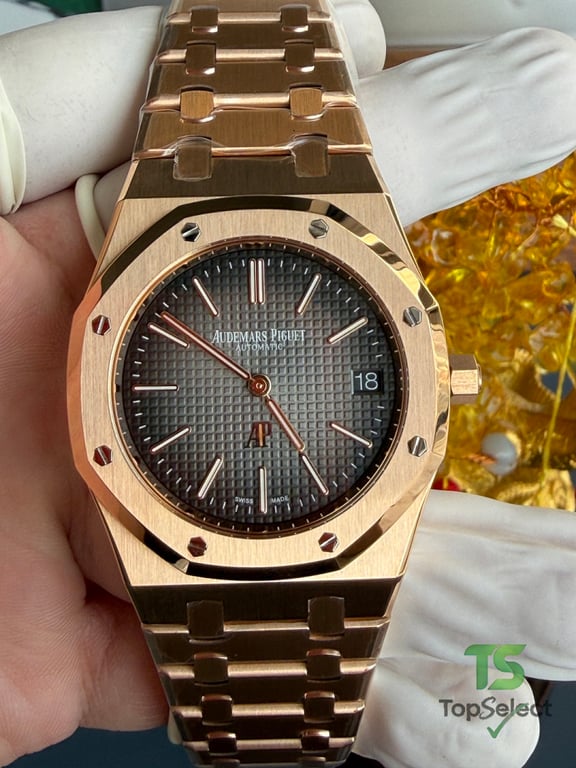 Audemars Piguet Royal Oak 16202 Rose Gold Grey Dial - 7