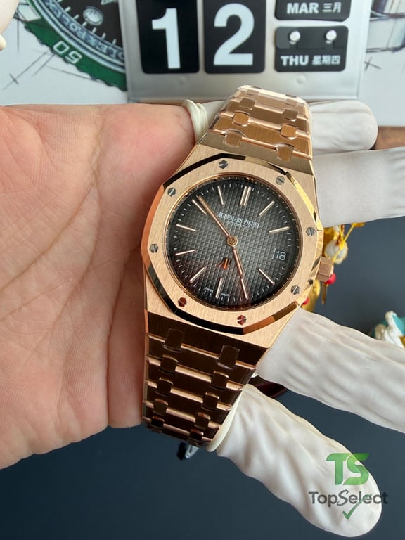 Audemars Piguet Royal Oak 16202 Rose Gold Grey Dial - 8