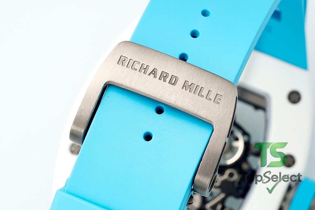 Richard Mille RM055 White Ceramic Blue Strap - 7