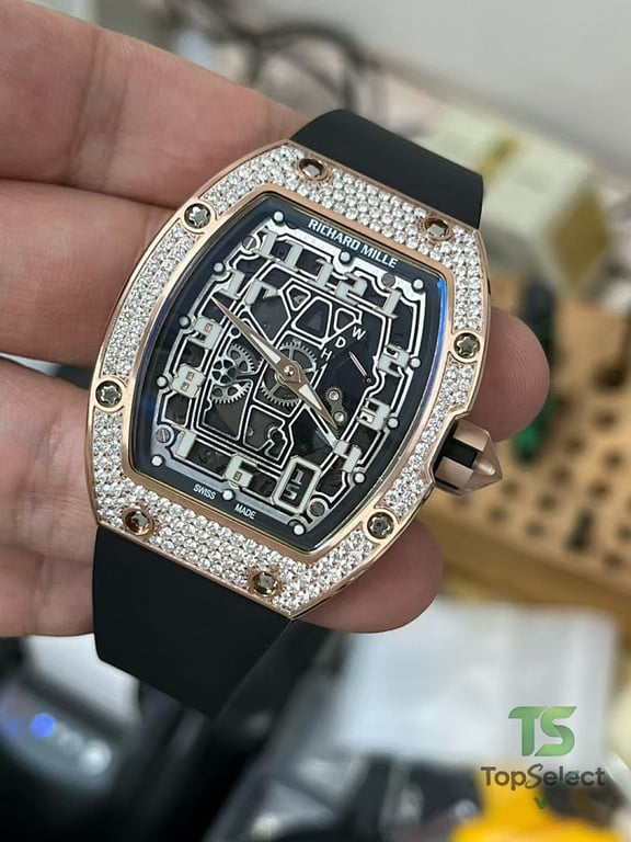 Richard Mille RM67-01 Rose Gold Full Diamond - 5