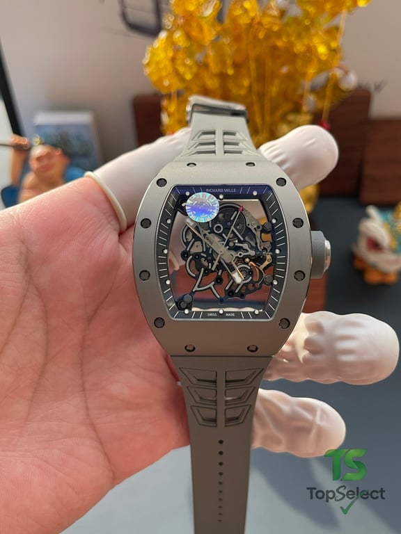 Richard Mille RM 055 Gray Ceramic Skeleton - 12