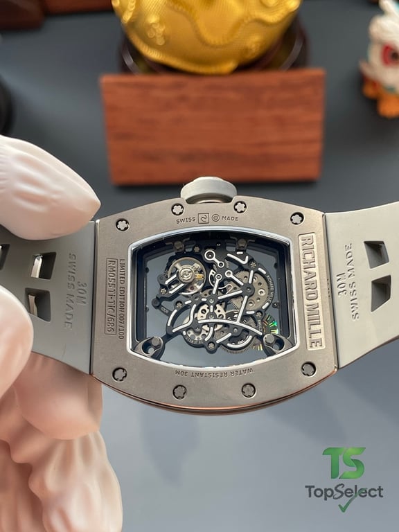 Richard Mille RM 055 Gray Ceramic Skeleton - 13