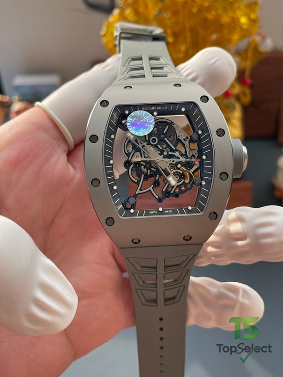 Richard Mille RM 055 Gray Ceramic Skeleton - 4