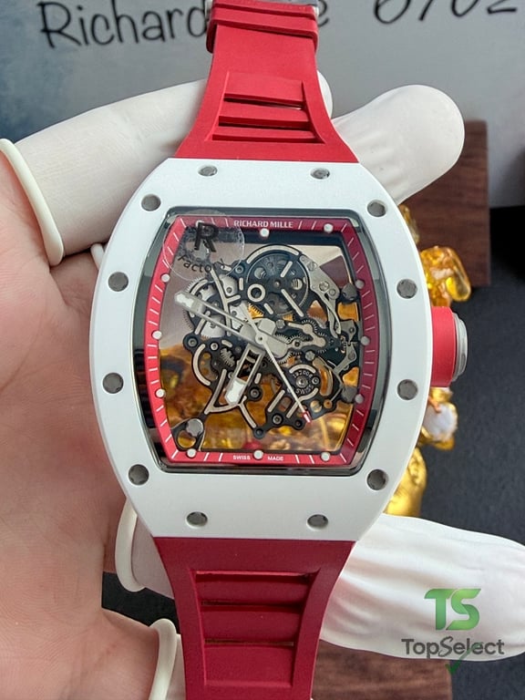 Richard Mille RM 055 Bubba Watson Asia Edition White Red - 11