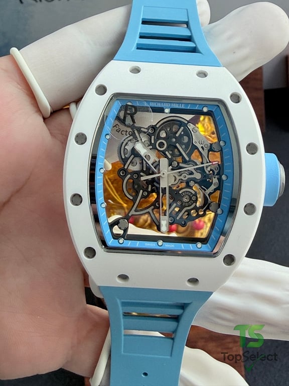 Richard Mille RM 055 Bubba Watson White Blue - 8