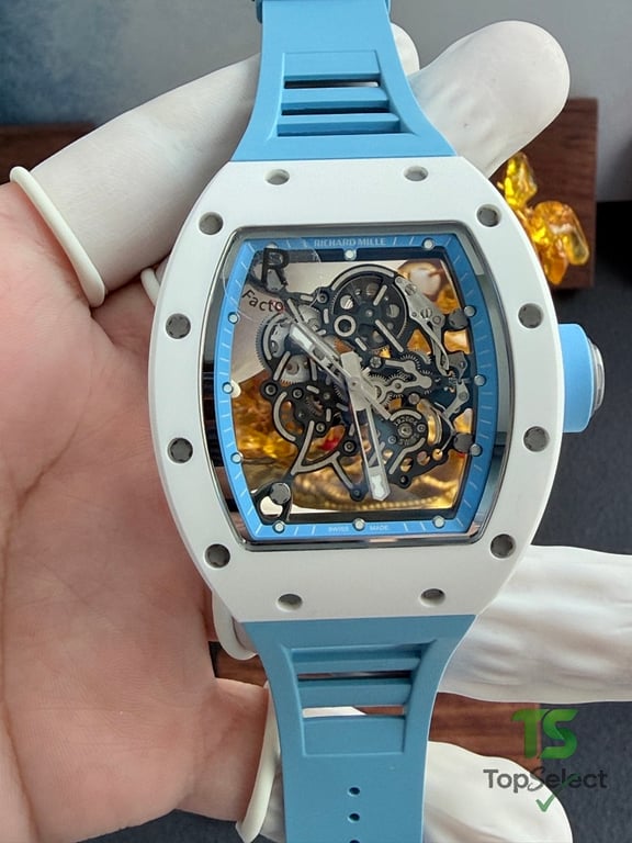 Richard Mille RM-055 White Ceramic Watch - 5