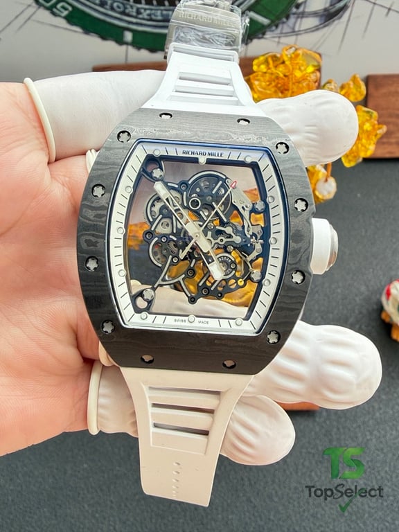 Richard Mille RM055 White Carbon Watch - 2