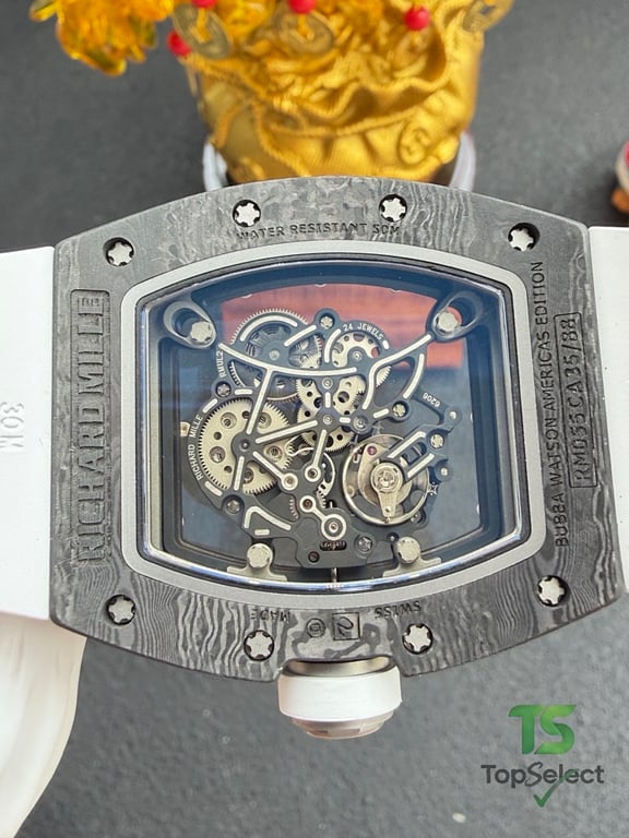 Richard Mille RM055 White Carbon Watch - 13