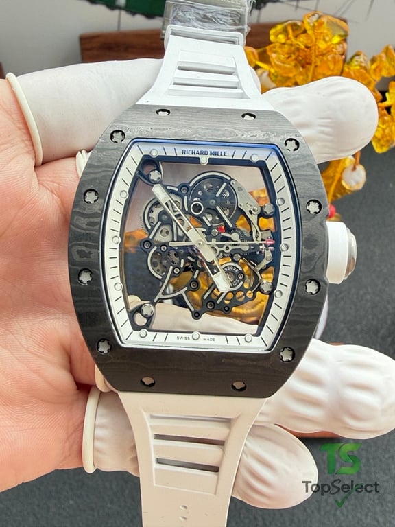 Richard Mille RM055 White Carbon Watch - 15