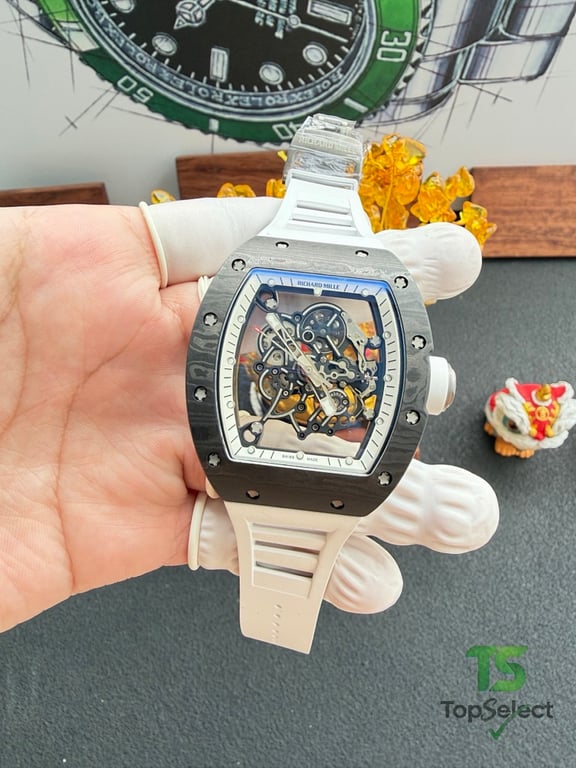 Richard Mille RM055 White Carbon Watch - 16