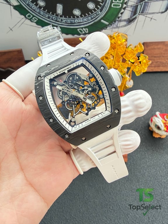 Richard Mille RM055 White Carbon Watch - 3