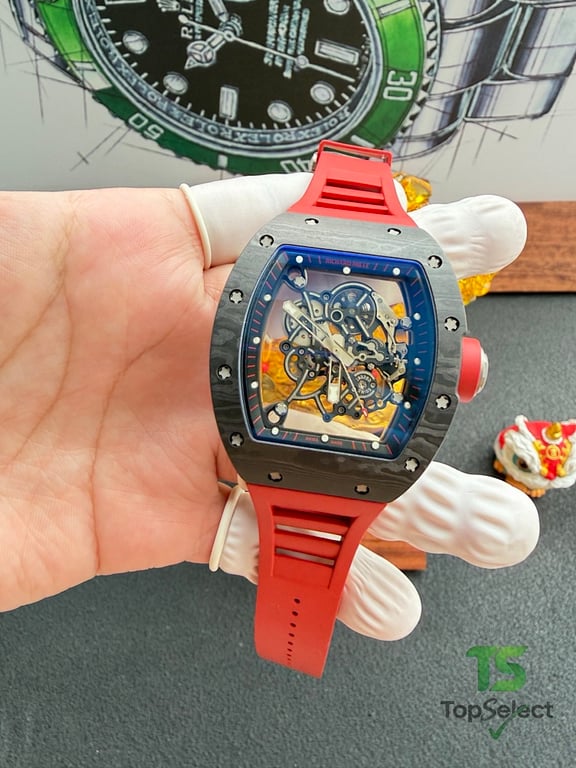 Richard Mille RM055 Carbon Red Strap - 18