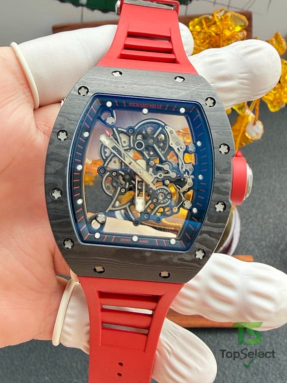 Richard Mille RM055 Carbon Red Strap - 19