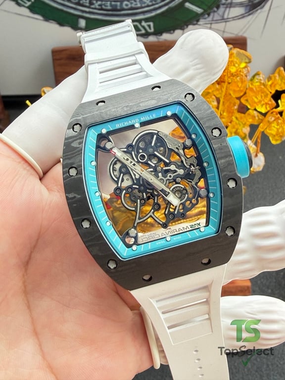 Richard Mille RM055 White Strap Blue Dial - 2