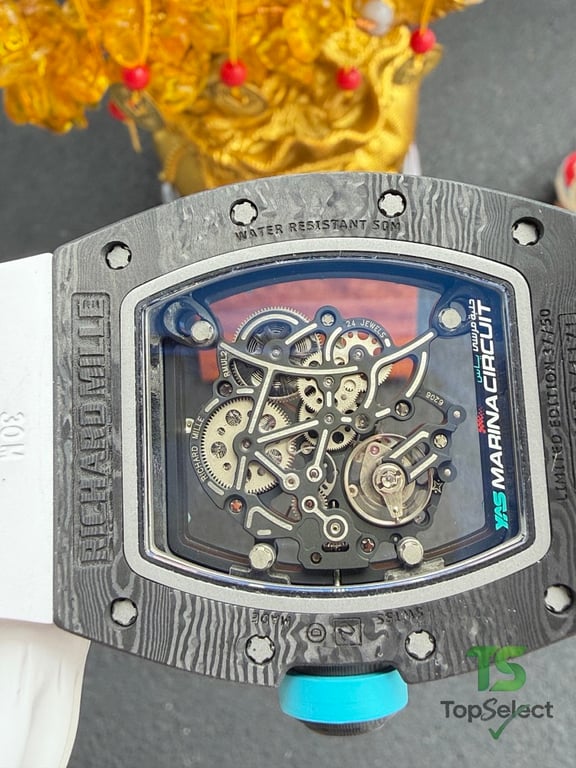 Richard Mille RM055 White Strap Blue Dial - 11