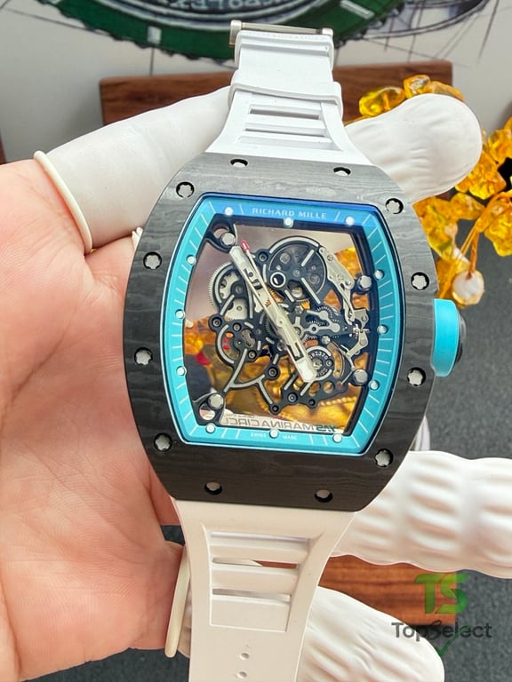 Richard Mille RM055 White Strap Blue Dial - 19