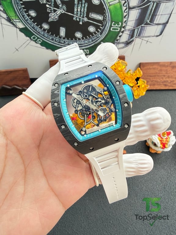Richard Mille RM055 White Strap Blue Dial - 20